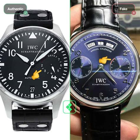 vintage iwc watch fake|iwc watch authenticity check.